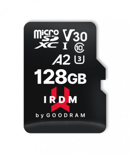 GOODRAM IRDM microSDXC 128GB V30 UHS-I U3 + adaptateur 690230-34