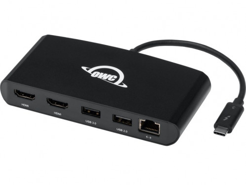 OWC Thunderbolt 3 mini Dock Thunderbolt 3 vers HDMI 2.0, Gigabit Ethernet, USB ACDOWC0050-33