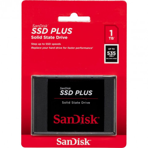 SanDisk SSD Plus 1TB Read 535 MB/s SDSSDA-1T00-G27 751634-31