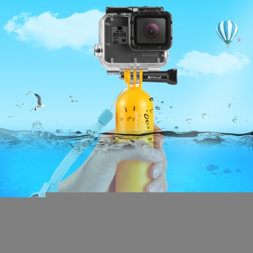 PULUZ Poignée flottante Bobber Poignée à main avec sangle pour GoPro HERO5 Session / 5/4 Session / 4/3 + / 3/2/1 SPPU811-36