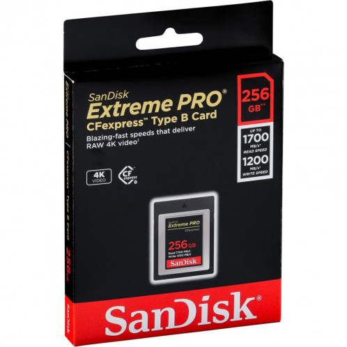SanDisk CF Express Type 2 256GB Extreme Pro SDCFE-256G-GN4NN 722794-34