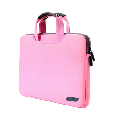 Sac à main portatif portatif portable à 15,4 pouces pour MacBook Air / Pro, Lenovo et autres ordinateurs portables, taille: 38x27,5x3,5 cm (rose) SS513F-36