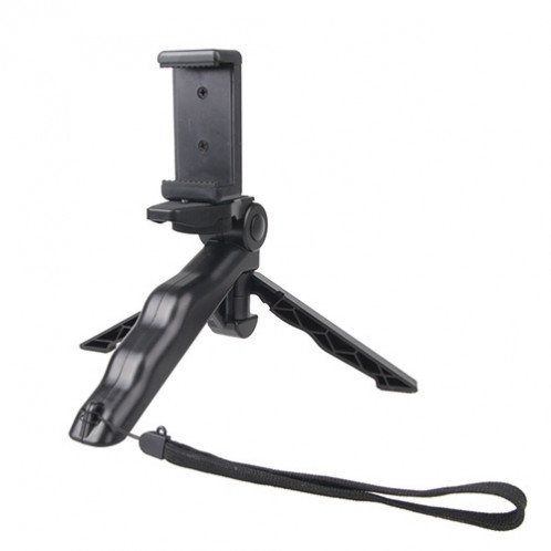 Prise de main portative / mini trépied Stadicam Curve avec clip droit pour GoPro HERO 4/3 / 3+ / SJ4000 / SJ5000 / SJ6000 Sports DV / Appareil photo numérique / iPhone, Galaxy et autres téléphones portables (noir) SP499B5-35
