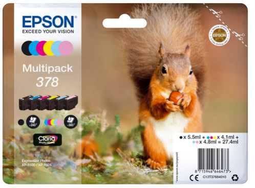 Epson Multipack Claria Photo HD T 378 (6 couleurs) T 3788 322863-34