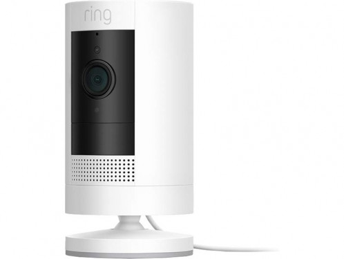 Ring Stick Up Cam Plugin Blanc Caméra de surveillance HD 1080p Wi-Fi WCMRIG0016-34