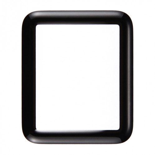 iPartsAcheter pour Apple Watch Série 1 42mm Front Screen Verre Extérieur (Noir) SI126B620-36