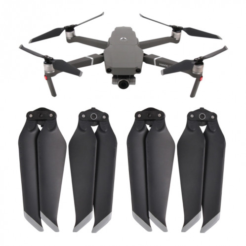 2 paires d'hélices à libération rapide 8743F pour le quadricoptère drone DJI Mavic 2 Pro / Zoom (embouts argentés) SH593S1170-36