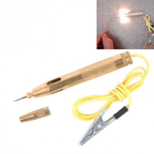 CNJB-85016 testeur de circuit de cuivre pur et stylo de détecteur de tension électrique avec pince crocodile 6-24V, longueur de fil: 60cm SC79631834-36
