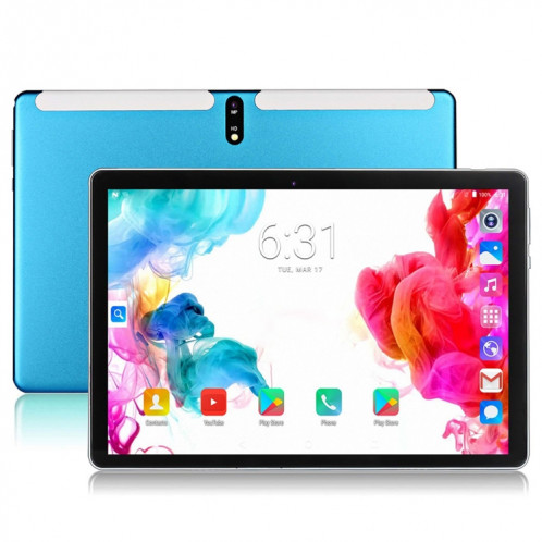 Tablette PC BDF M107 4G LTE 10,1 pouces, 8 Go + 256 Go, Android 13 MTK6762 Octa Core, prise en charge double SIM, prise UE (bleu) SB201A1861-311
