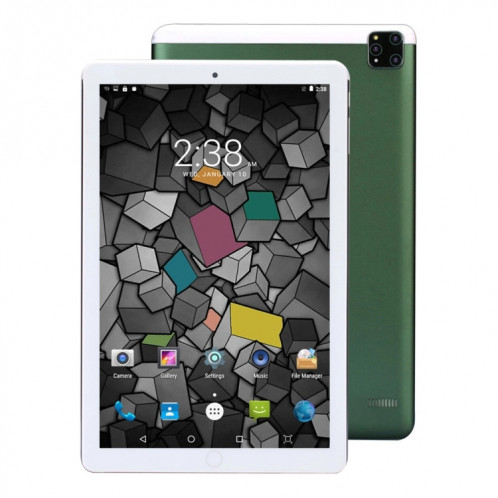 Tablette PC BDF A10 4G LTE 10,1 pouces, 4 Go + 64 Go, Android 10.0 MTK8321 Quad Core, prise en charge double SIM, prise UE (vert) SB601C418-313