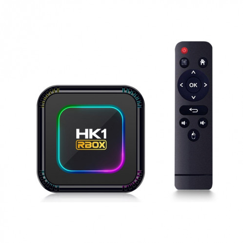 HK1 RBOX K8 8K Android 13.0 Smart TV Box avec télécommande, 4 Go + 64 Go, RK3528 Quad-Core (prise UE) SH703A1151-313