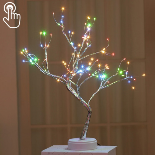108 LED lampe de table arbre fil de cuivre décoration créative contrôle tactile veilleuse (lumière colorée) SH40051943-34
