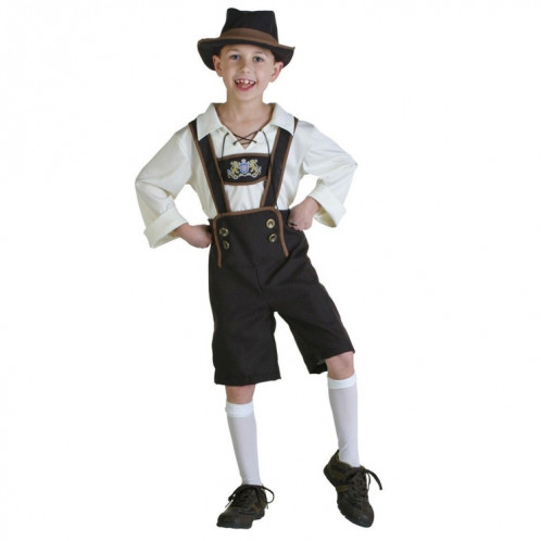 Costume Halloween Costume de bière pour les enfants Costume Oktoberfest à l'Angleterre Style Cosplay, Taille: L, Tour de taille: 76cm, Longueur de robe: 59cm, Pantalon long: 46cm, Hauteur suggérée: 115-125cm SH62211732-35