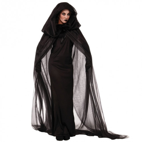 Costume d'Halloween Soirée Wandering Soul Ghost Dress Robe de Sorcière Nightclub Rave Party Service, Taille: XL, Buste: 84-100cm, Vêtements Longs: 150cm, Manteau Longueur: 227cm SH6237173-35