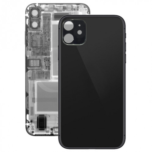 Cache arrière de la batterie en verre pour iPhone 11 (noir) SH21BL810-34