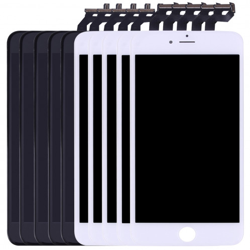 5 PCS Noir + 5 PCS Blanc iPartsAcheter 3 en 1 pour iPhone 6s Plus (LCD + Cadre + Touch Pad) Digitizer Assemblée S516FF134-38