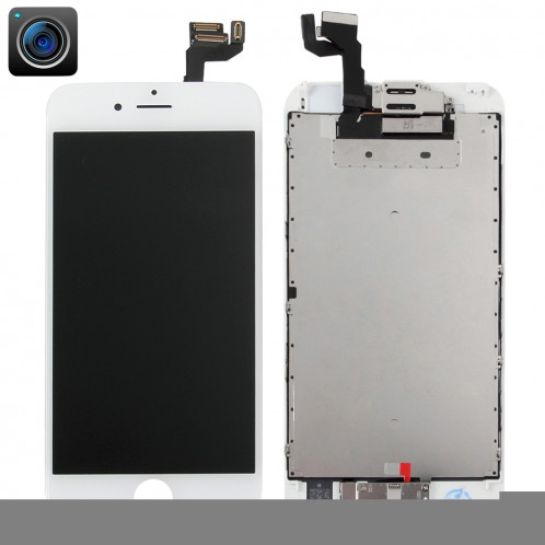 iPartsBuy 4 en 1 pour iPhone 6s (caméra frontale + LCD + cadre + pavé tactile) Assemblage de numériseur (blanc) SI960W1154-37
