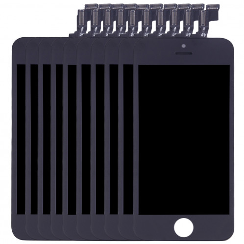 10 PCS iPartsAcheter 3 en 1 pour iPhone SE (LCD + Frame + Touch Pad) Assembleur de Digitizer (Noir) S102BT35-37