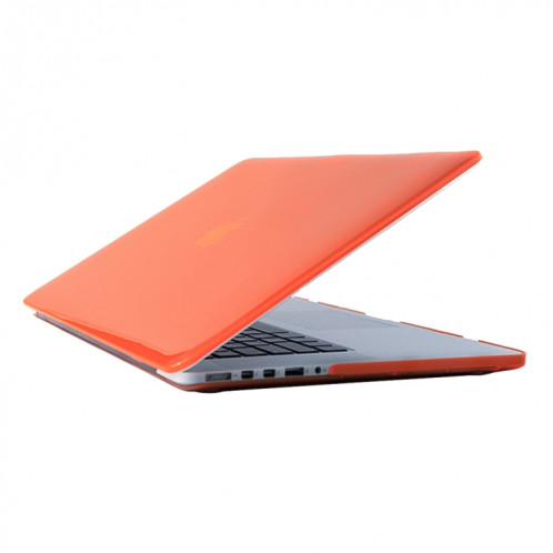 Pour 2016 Nouveau Macbook Pro 13.3 pouces A1706 & A1708 Ordinateur Portable Crystal PC Housse de Protection (Orange) SH055E401-33