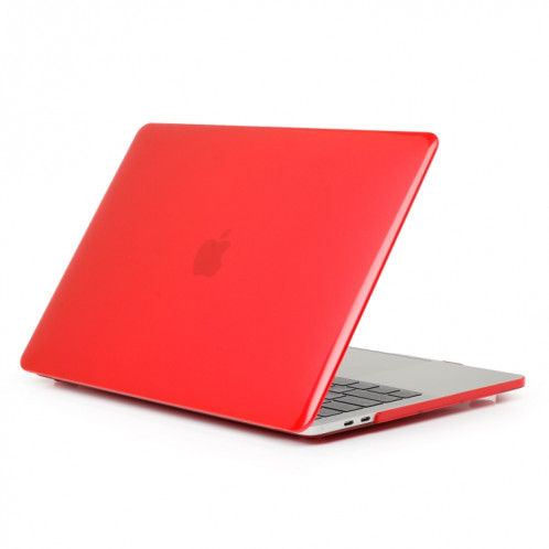 Etui de protection pour ordinateur portable Crystal Style pour MacBook Pro 15,4 pouces A1990 (2018) (Rouge) SH319R486-34