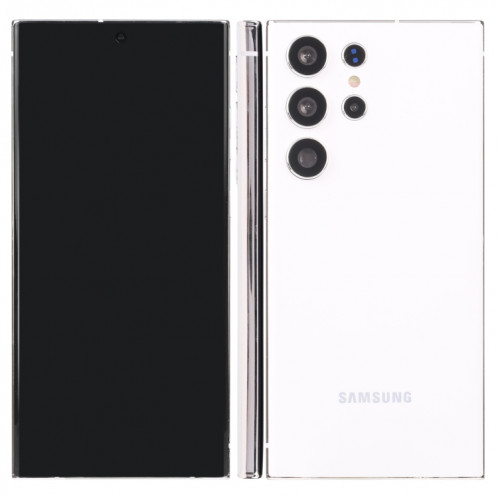Pour Samsung Galaxy S23 Ultra 5G écran noir faux modèle d'affichage factice non fonctionnel (blanc) SH901W161-36