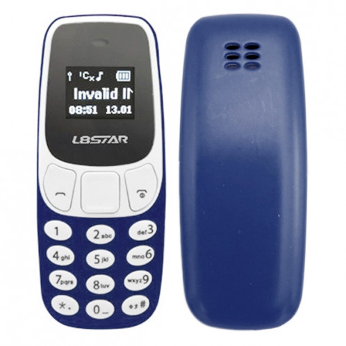 GTStar BM10 Mini Téléphone portable, Mains Libres Bluetooth Dialer Headphone, MP3 Music, Double SIM, Réseau: 2G (Bleu foncé) SG674D1806-38