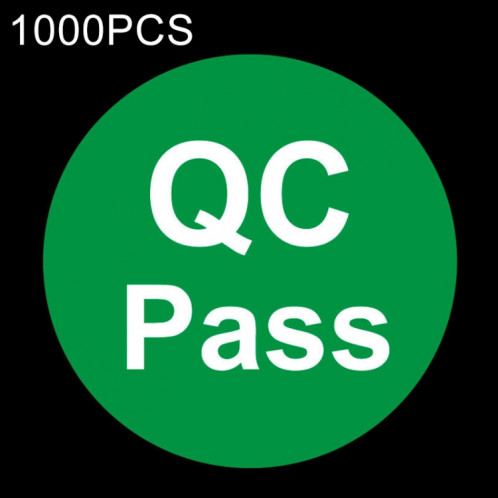 Autocollant de passe de QC de forme ronde de 1000 pièces étiquette de passage de QC (vert) SH029G1921-33