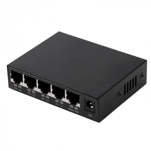 Commutateur POE 5 ports 10 / 100Mbps Commutateur réseau Power over Ethernet IEEE802.3af pour appareils IP de téléphone IP VoIP S500571143-38