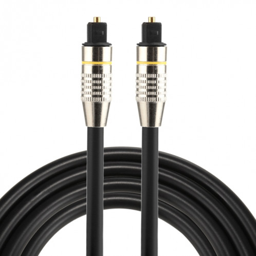 Câble audio Toslink mâle à mâle de 1.5m OD6.0mm en métal nickelé SH0793896-37