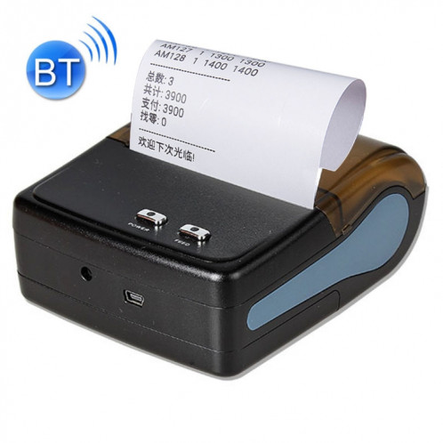 QS-8001 Imprimante thermique de reçu de point de vente Bluetooth 80mm portable (noir) SH897B607-37
