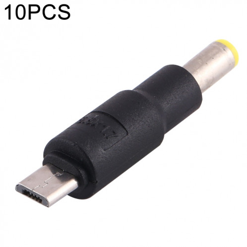 10 PCS 5,5 x 1,7 mm vers connecteur d'alimentation micro USB DC SH72211139-34