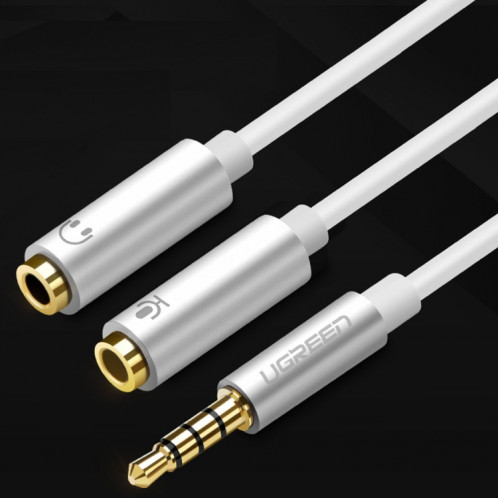 Ugreen 3.5mm Mâle à 2 x 3.5mm Femelle Audio Adaptateur Connecteur Câble 2 en 1 Microphone + Écouteur Splitter Câble Convertisseur SU7811456-39