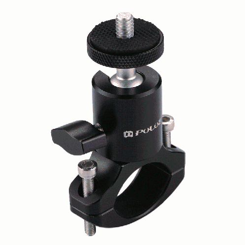PULUZ Ensemble d'adaptateur pour tête de balle à trépied en aluminium pour vélo pour GoPro HERO5 Session / 5/4 Session / 4/3 + / 3/2/1, Xiaoyi Sport Camera SPU3065-38