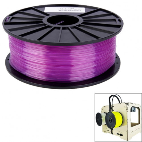 Imprimantes 3D transparentes PLA 3.0 mm, environ 115m (violet) SH031P1104-36
