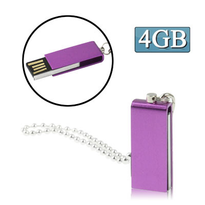 Mini disque flash USB rotatif (4 Go), violet SM07PB1690-36