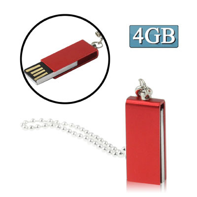 Mini disque flash USB rotatif (4 Go), rouge SM07RB890-36