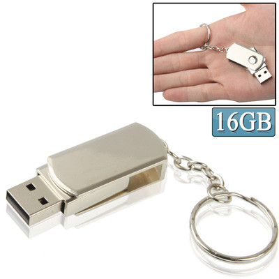 Mini disque flash USB 2.0 série métallique avec porte-clés (16Go) SM234D1646-37