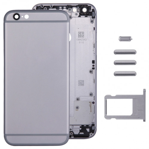 iPartsBuy Housse de boîtier complet pour iPhone 6 Plus, y compris la couverture arrière et le plateau de la carte et la touche de contrôle du volume et du bouton d'alimentation et de la touche de vibration du SI068H511-36