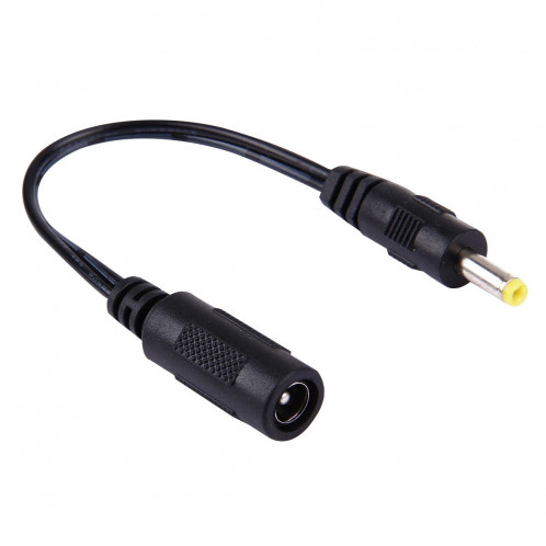 5.5 x 2.1mm DC Femelle à 4.0 x 1.7mm DC Câble de Connexion Mâle pour Adaptateur pour Ordinateur Portable, Longueur: 15cm (Noir) S501021421-33
