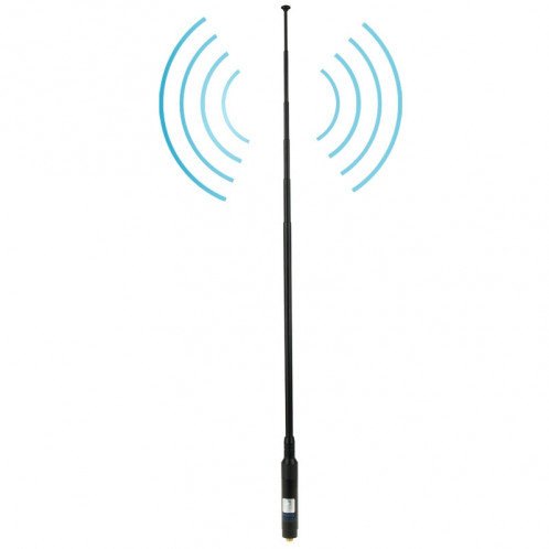 RH660S Dual Band 144 / 430MHz Antenne de poche téléscopique SMA-F à gain élevé pour talkie-walkie, antenne Longueur: 108.5cm SR5202196-37