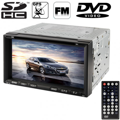 6.95 pouces haute définition numérique écran TFT écran tactile voiture lecteur MP4 / DVD avec télécommande, support GPS / Bluetooth / système TV / USB / carte SD / Aux In (ZY-6911) SH2002837-37