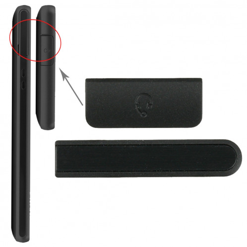 iPartsBuy Écouteur Bouton & Volume Bouton de Remplacement pour Sony Xperia ZR / M36h (Noir) SI552B1281-35