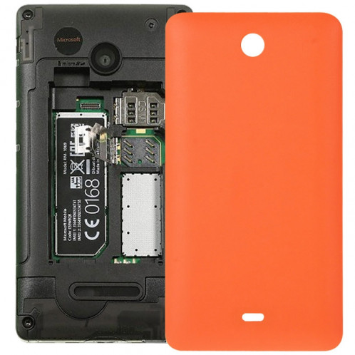iPartsBuy remplacement de la couverture arrière de la batterie givrée pour Microsoft Lumia 430 (Orange) SI070E1424-35
