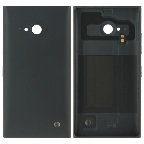 Couverture arrière de remplacement de batterie en plastique de couleur unie pour Nokia Lumia 730 (noir) SC588B1010-34