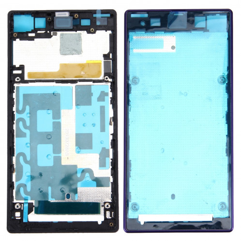 iPartsBuy Avant Logement LCD Cadre Lunette de remplacement pour Sony Xperia Z1 / C6902 / L39h / C6903 / C6906 / C6943 (Violet) SI063P1187-36