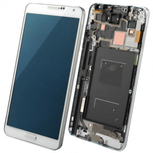 iPartsAcheter pour Samsung Galaxy Note III / N9006 Écran LCD Original + Écran Tactile Digitizer Assemblée avec Cadre (Blanc) SI607W1088-310