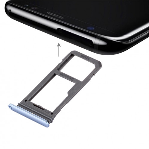 iPartsAcheter pour Samsung Galaxy S8 Carte SIM + Micro SD / Carte SIM (Bleu) SI839L1890-35