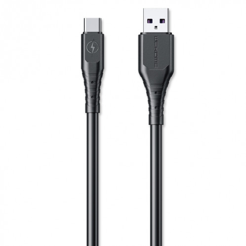 WK WDC-152 6A Type-C / USB-C Câble de charge rapide de chargement rapide, longueur: 1m (noir) SW904B1544-37