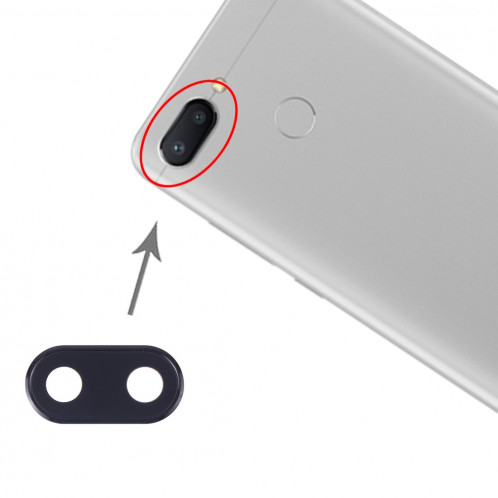 Cache-objectif pour Xiaomi Redmi 6A / Redmi 6 (Noir) SH384B42-35
