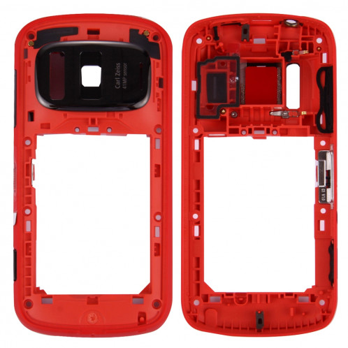 iPartsAcheter pour Nokia 808 PureView Cadre moyen (rouge) SI886R422-36